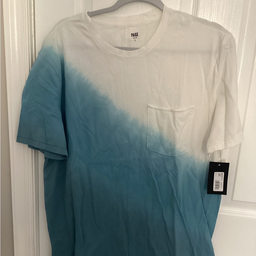 Paige Blue and White Men's Shirt